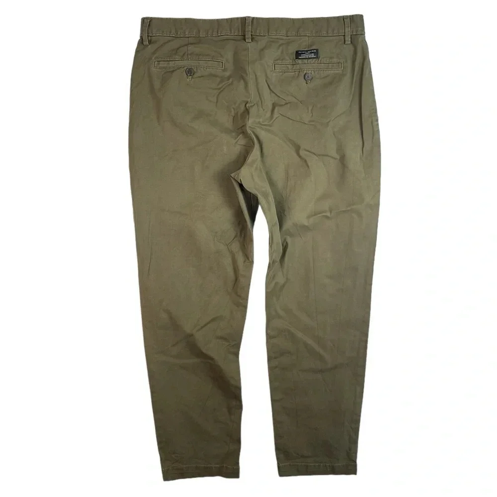 MJ313 Mens Banana Republic ATHLETIC Fit Preppy Chino Pants 35x30